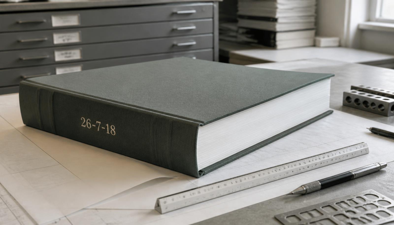 A bound technical document